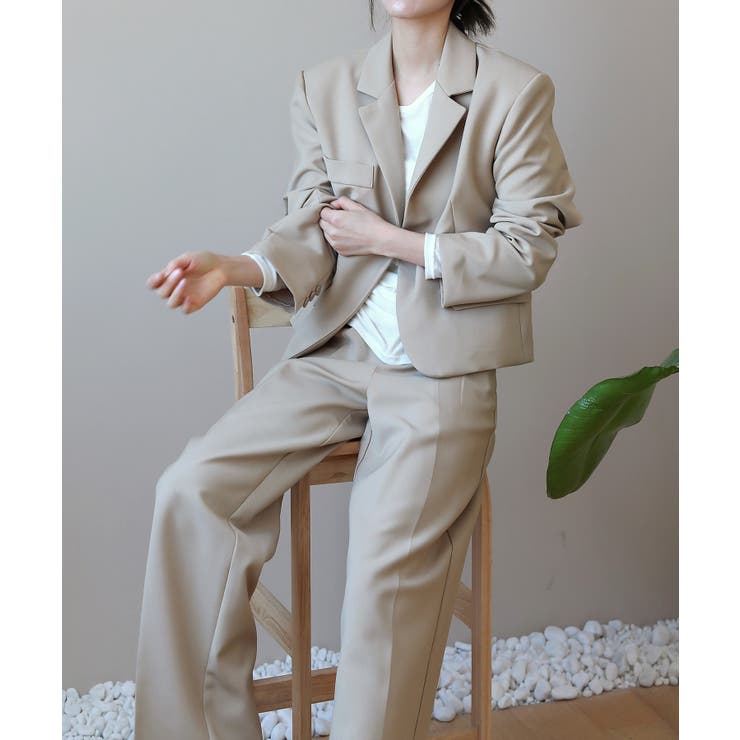 ZARA BASIC ベージュ セットアップ - フォーマル