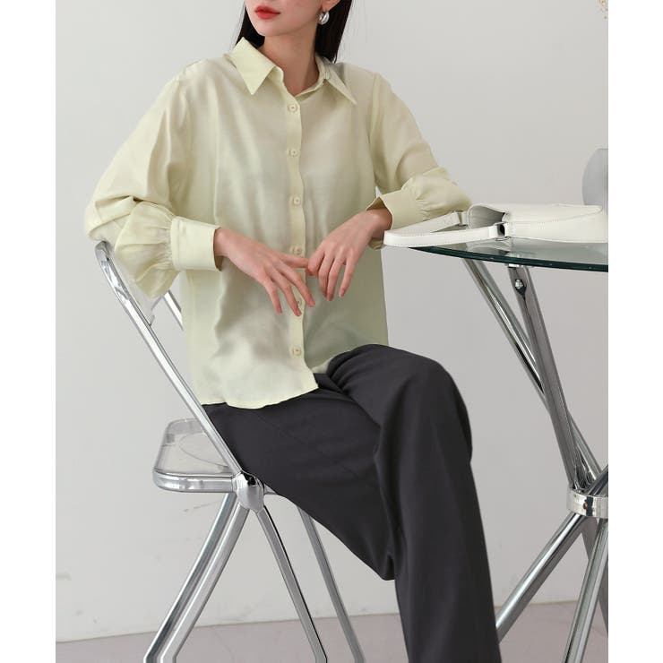 シルキーカラーシャツ | by muni:r | 詳細画像13 