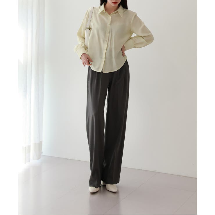 シルキーカラーシャツ | by muni:r | 詳細画像15 