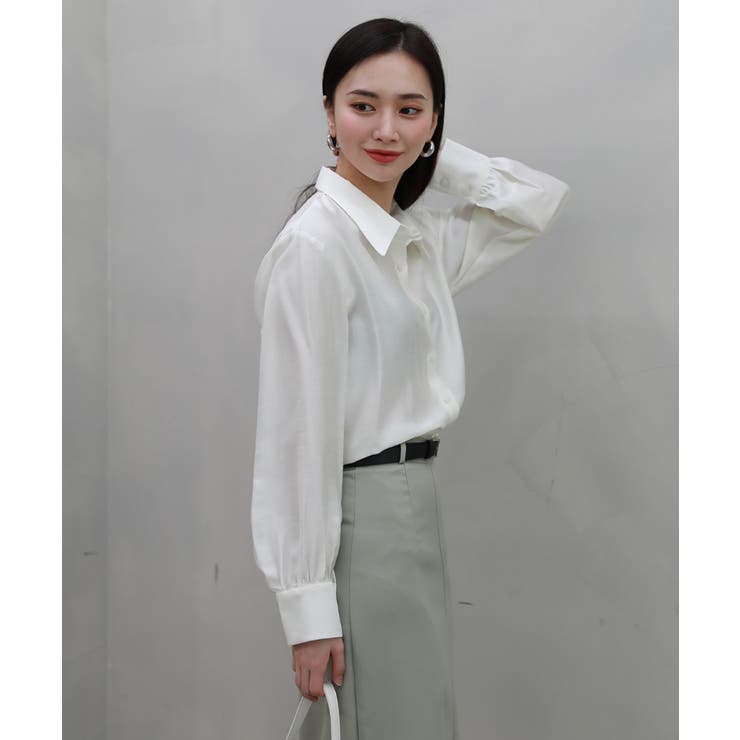 アイボリー | シルキーカラーシャツ | by muni:r