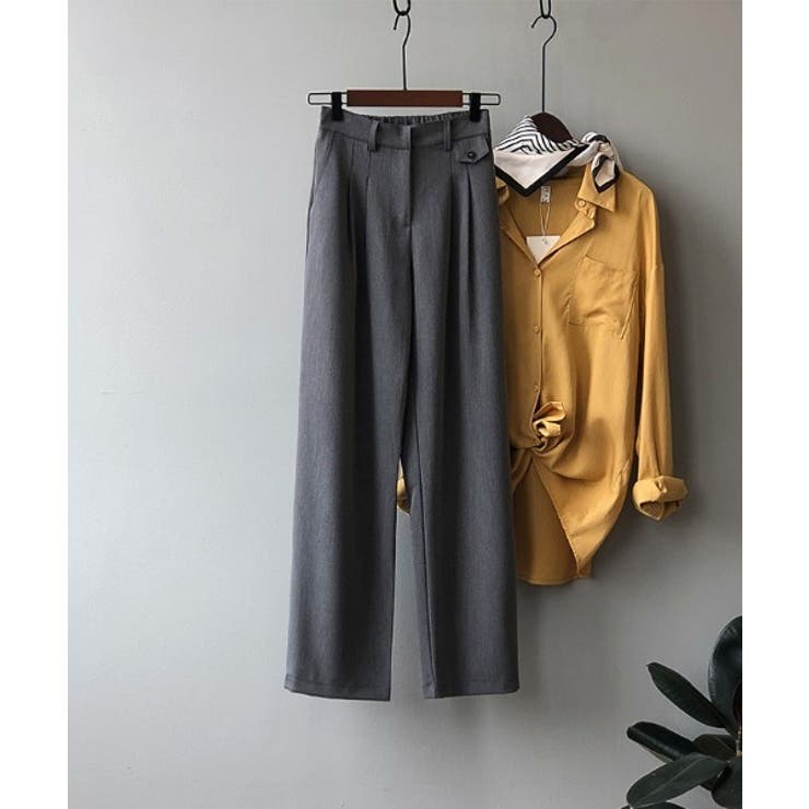 ピンタックポケットポイントワイドスラックス | by muni:r | 詳細画像11 