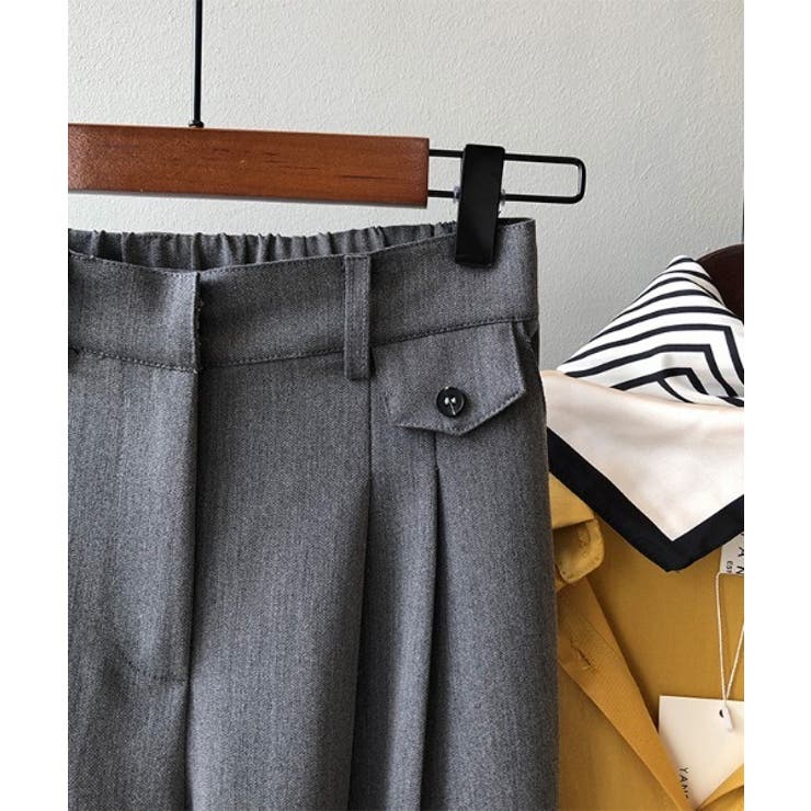 ピンタックポケットポイントワイドスラックス | by muni:r | 詳細画像2 