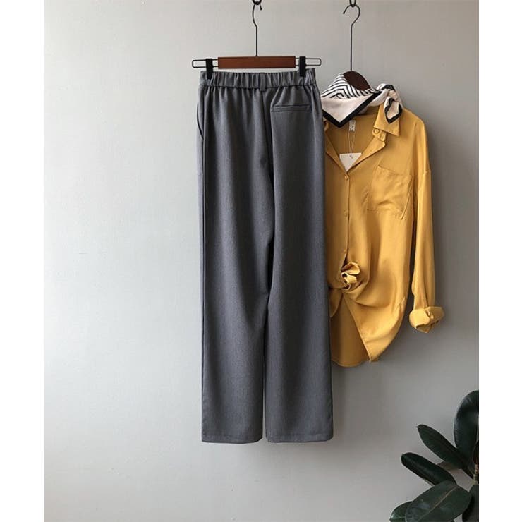 ピンタックポケットポイントワイドスラックス | by muni:r | 詳細画像4 