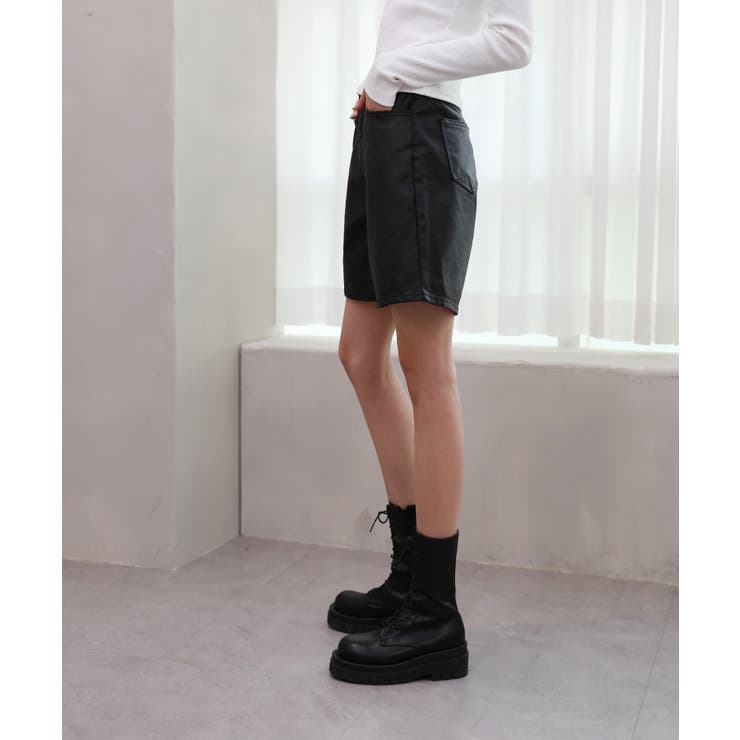 ベルトSETピンタックハーフパンツ | by muni:r | 詳細画像12 