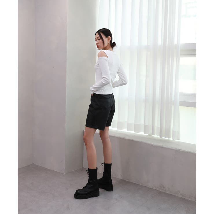 ベルトSETピンタックハーフパンツ | by muni:r | 詳細画像14 