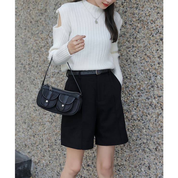 ベルトSETピンタックハーフパンツ | by muni:r | 詳細画像28 