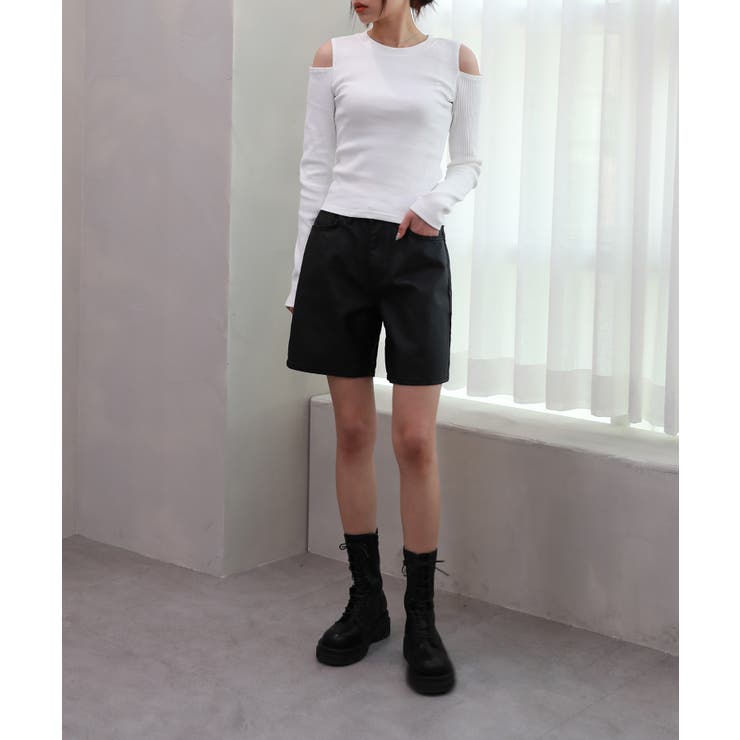 ベルトSETピンタックハーフパンツ | by muni:r | 詳細画像7 