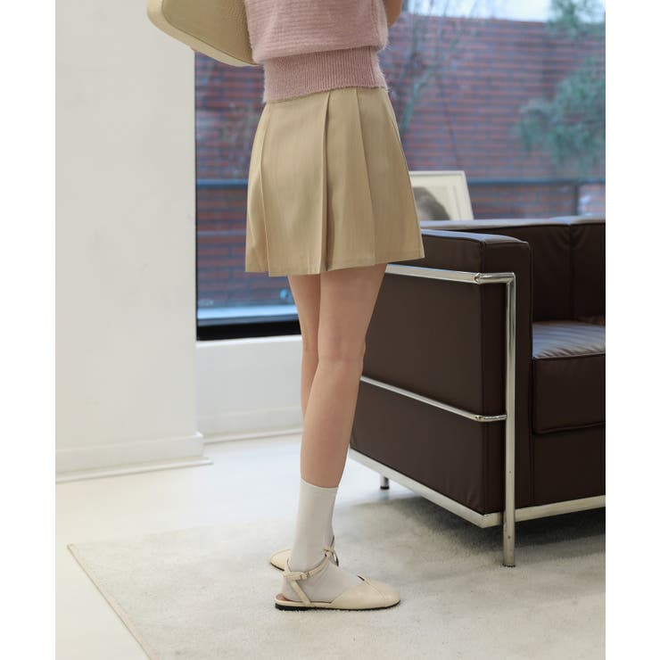 トレンドローライズプリーツスカート | by muni:r | 詳細画像19 