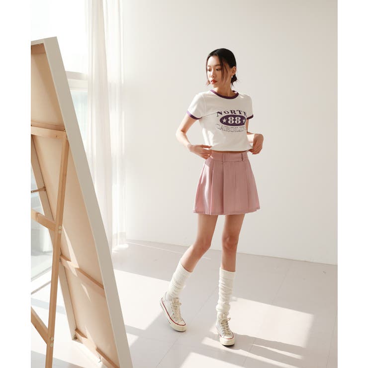 トレンドローライズプリーツスカート | by muni:r | 詳細画像40 