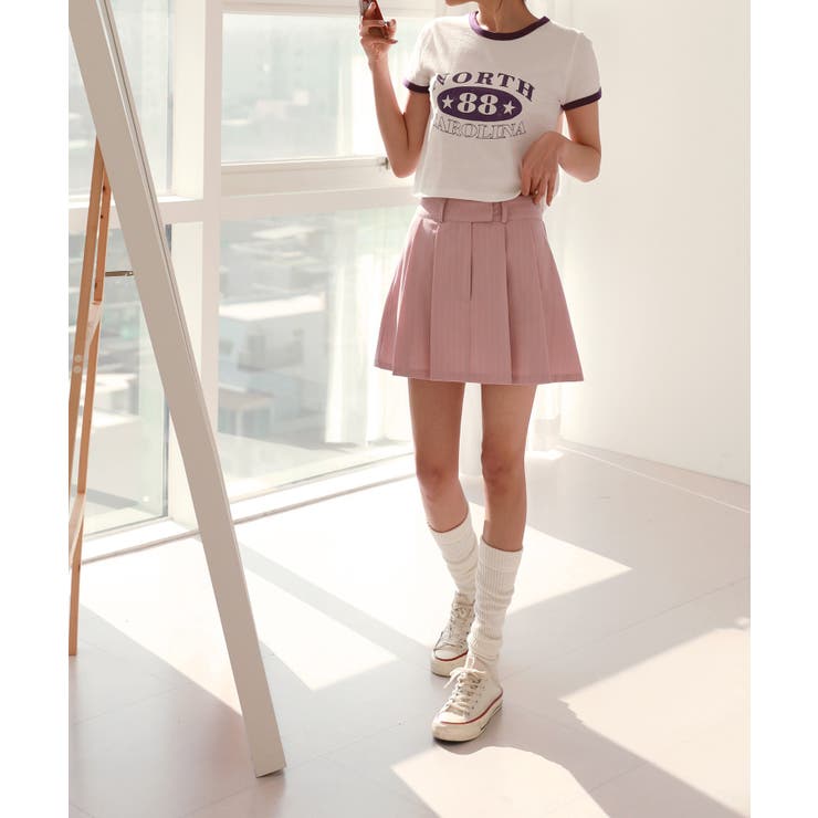 トレンドローライズプリーツスカート | by muni:r | 詳細画像45 