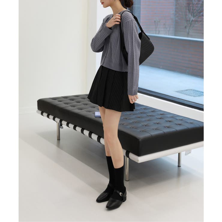 トレンドローライズプリーツスカート | by muni:r | 詳細画像7 