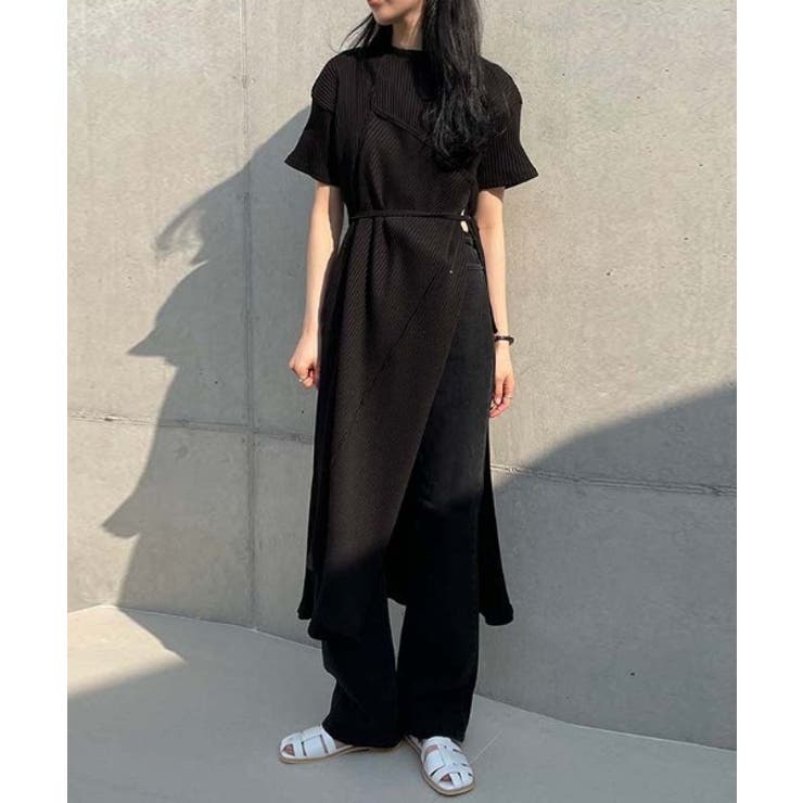 リネンレイヤードロングワンピース　ブラック×オフ美品 楽天市場】＼13％OFFクーポン利用で5,029円／フェイクレイヤード