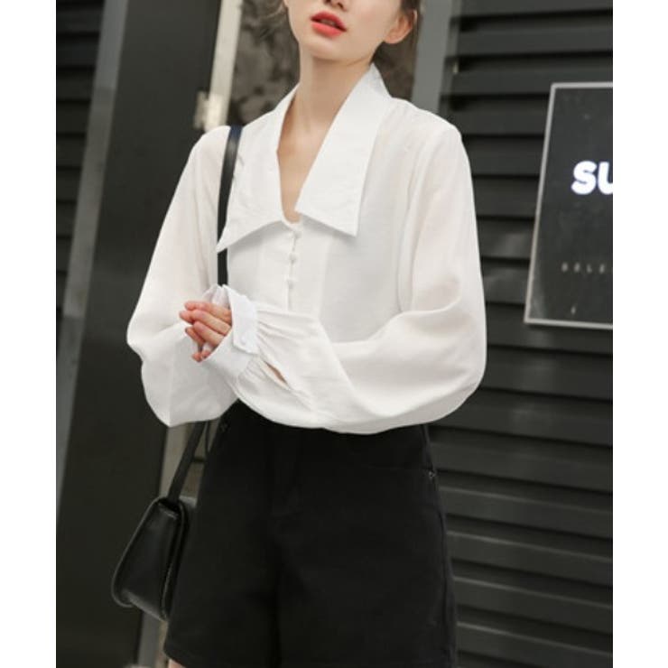 プレーンカラーブラウス | by muni:r | 詳細画像1 