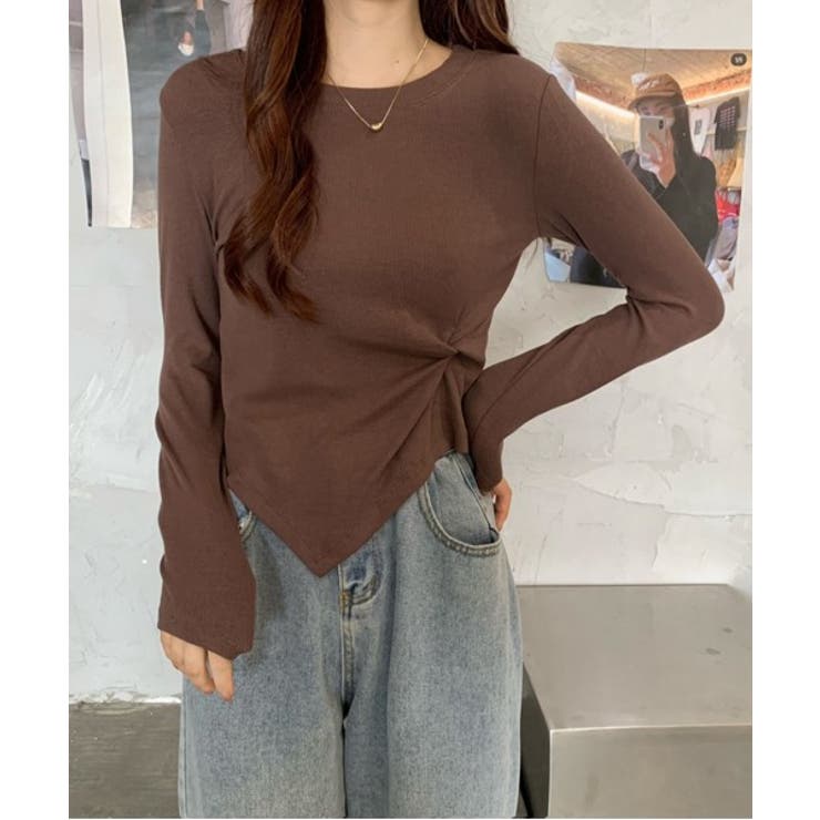 デイリーアンバランスツイストロングTシャツ | by muni:r | 詳細画像10 