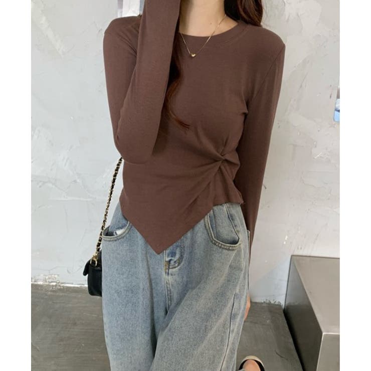 デイリーアンバランスツイストロングTシャツ | by muni:r | 詳細画像11 