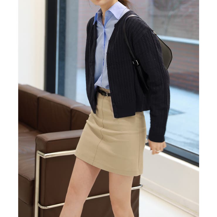 カラーミニケーブルニットカーディガン | by muni:r | 詳細画像21 