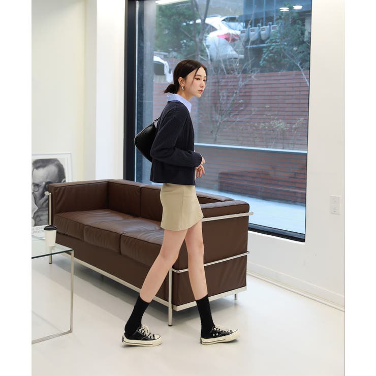 カラーミニケーブルニットカーディガン | by muni:r | 詳細画像23 