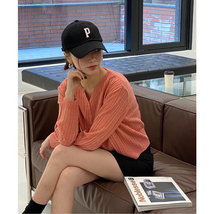 カラーミニケーブルニットカーディガン | by muni:r | 詳細画像61 