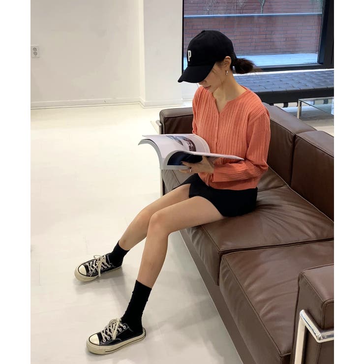 カラーミニケーブルニットカーディガン | by muni:r | 詳細画像64 