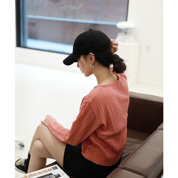 カラーミニケーブルニットカーディガン | by muni:r | 詳細画像70 