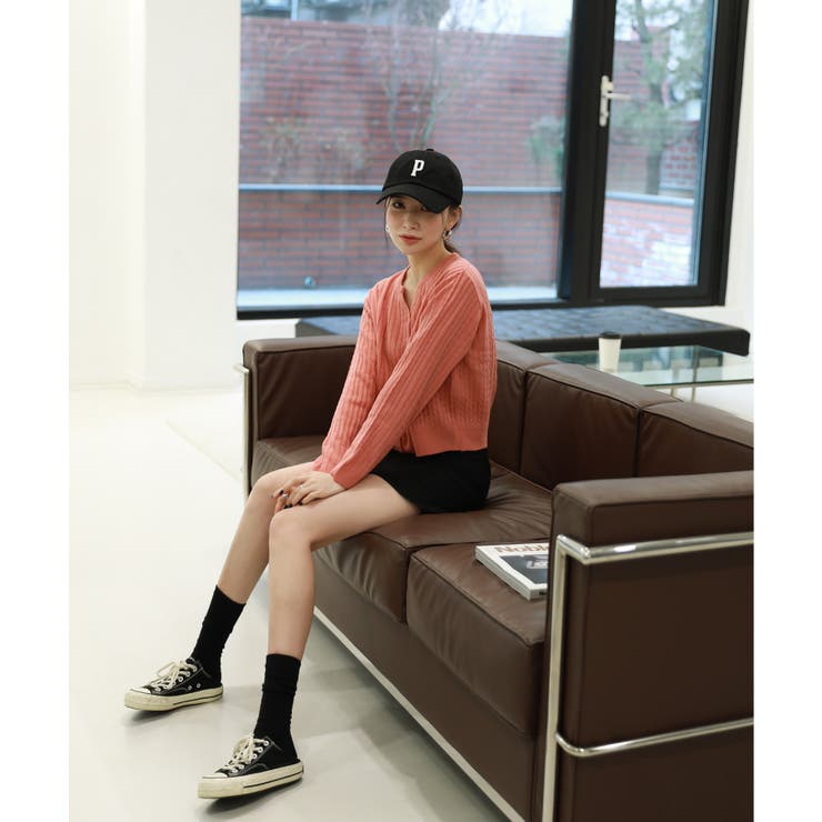 カラーミニケーブルニットカーディガン | by muni:r | 詳細画像71 