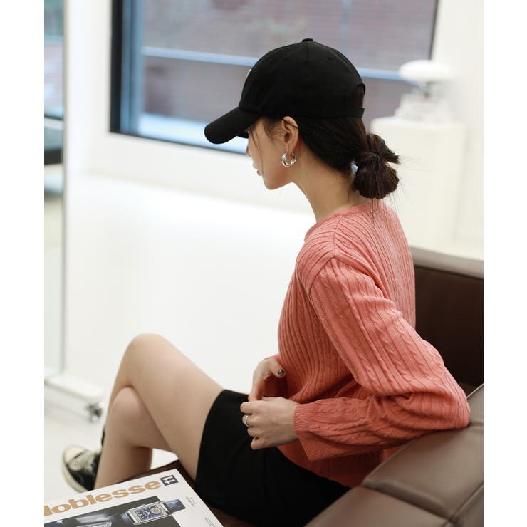 カラーミニケーブルニットカーディガン | by muni:r | 詳細画像72 