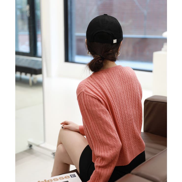 カラーミニケーブルニットカーディガン | by muni:r | 詳細画像73 