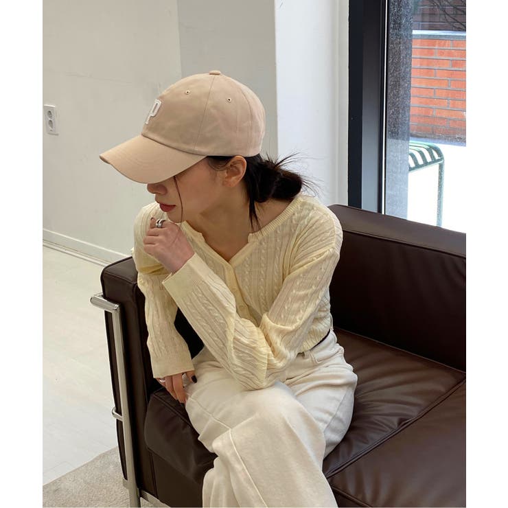 カラーミニケーブルニットカーディガン | by muni:r | 詳細画像9 