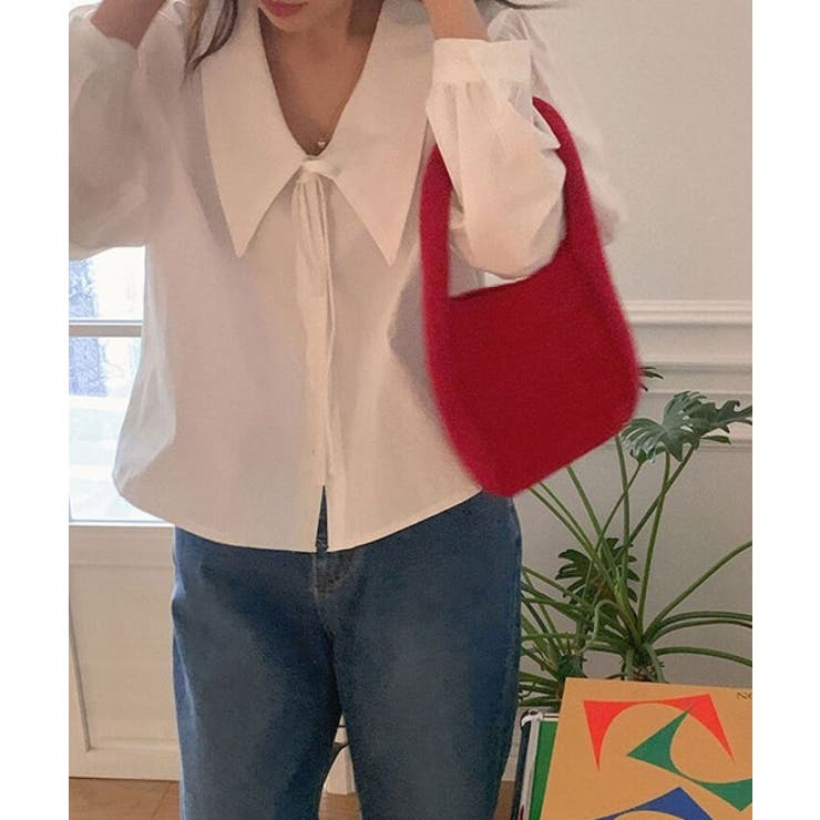 ビッグカラースプリングパフブラウス | by muni:r | 詳細画像10 