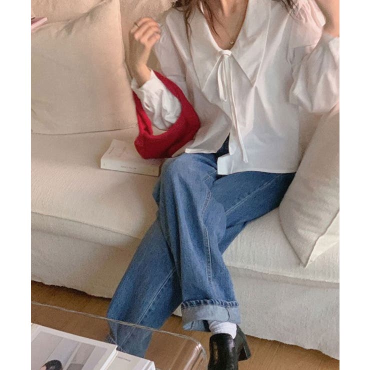 ビッグカラースプリングパフブラウス | by muni:r | 詳細画像4 