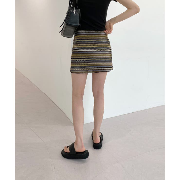 ヴィンテージストライプニットスカート | by muni:r | 詳細画像10 