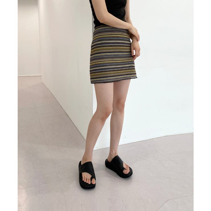 ヴィンテージストライプニットスカート | by muni:r | 詳細画像12 