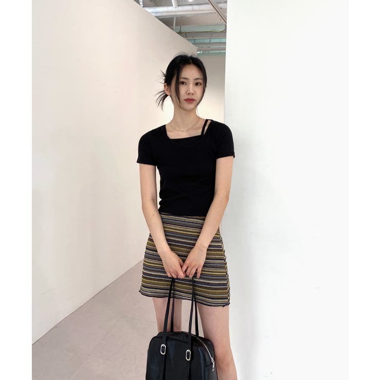 ヴィンテージストライプニットスカート | by muni:r | 詳細画像13 