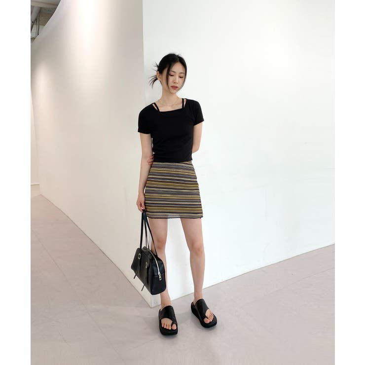 ヴィンテージストライプニットスカート | by muni:r | 詳細画像16 