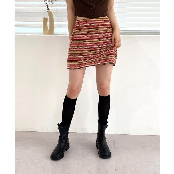 ヴィンテージストライプニットスカート | by muni:r | 詳細画像18 