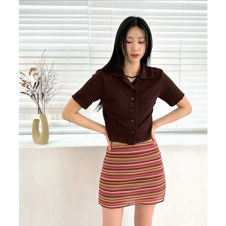 ヴィンテージストライプニットスカート | by muni:r | 詳細画像19 