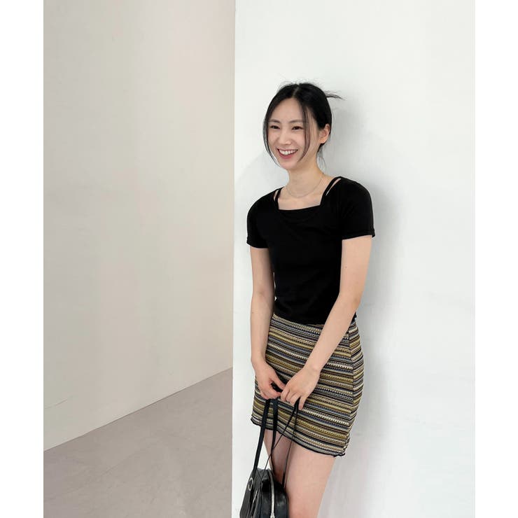 ヴィンテージストライプニットスカート | by muni:r | 詳細画像3 