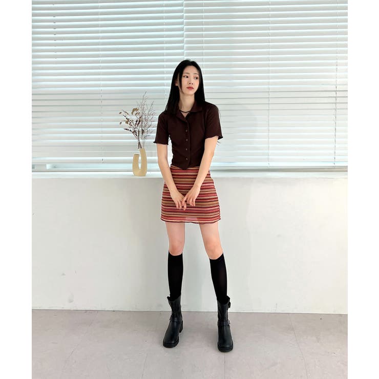 ヴィンテージストライプニットスカート | by muni:r | 詳細画像32 