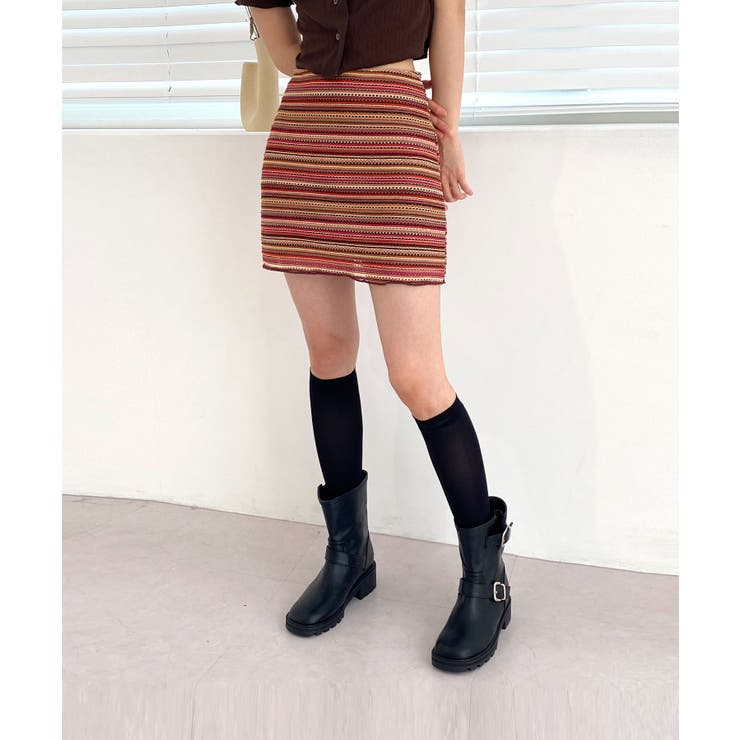ヴィンテージストライプニットスカート | by muni:r | 詳細画像33 