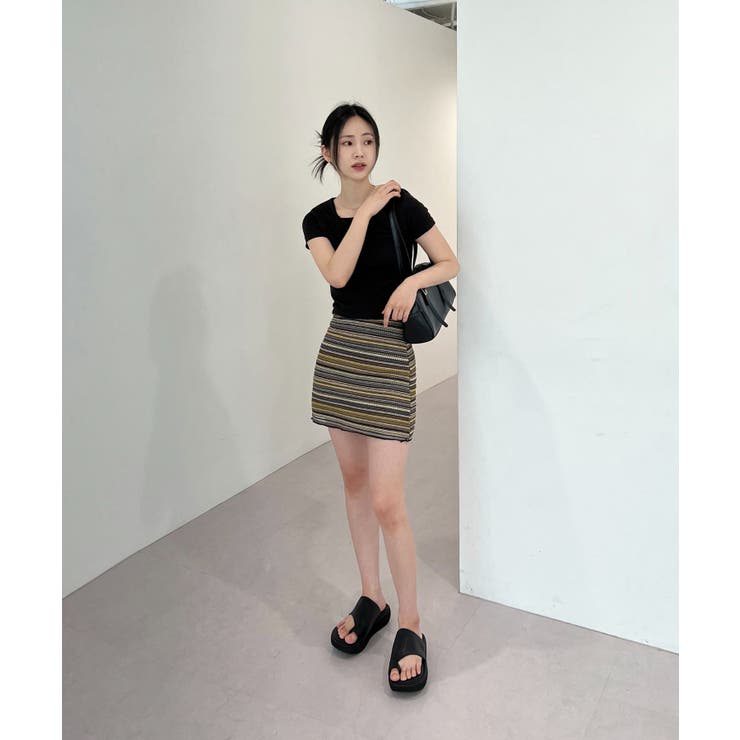 ヴィンテージストライプニットスカート | by muni:r | 詳細画像4 