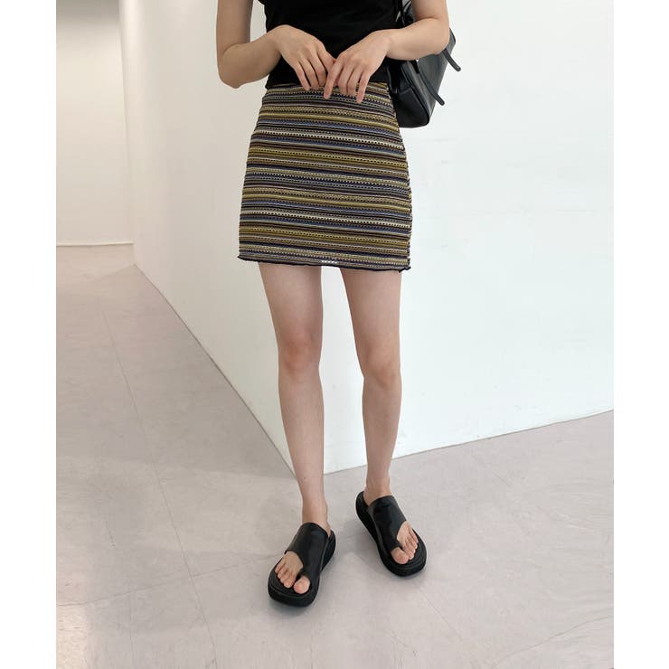 ヴィンテージストライプニットスカート | by muni:r | 詳細画像46 