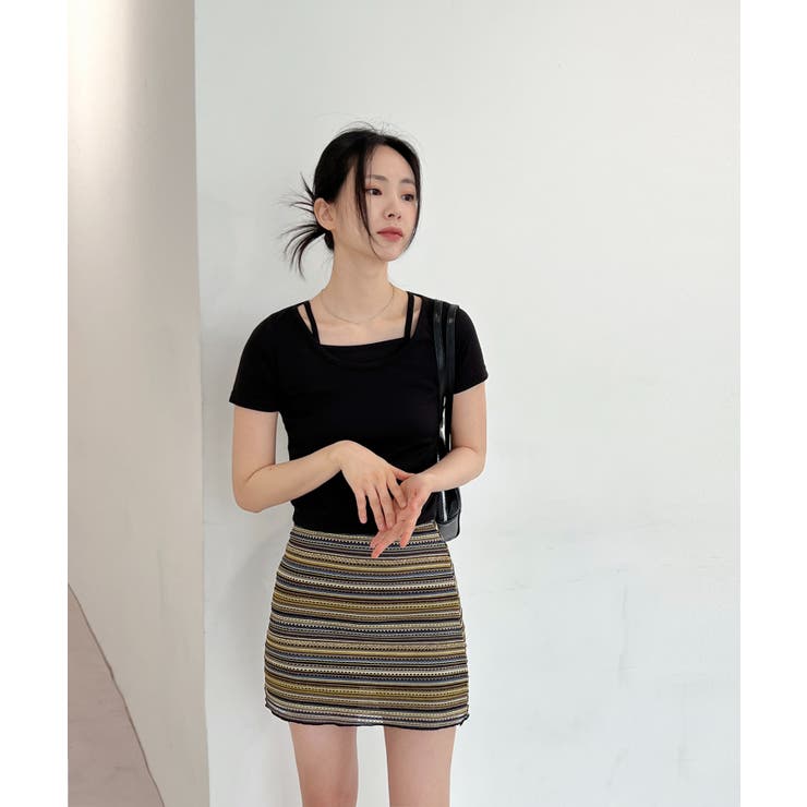 ヴィンテージストライプニットスカート | by muni:r | 詳細画像5 