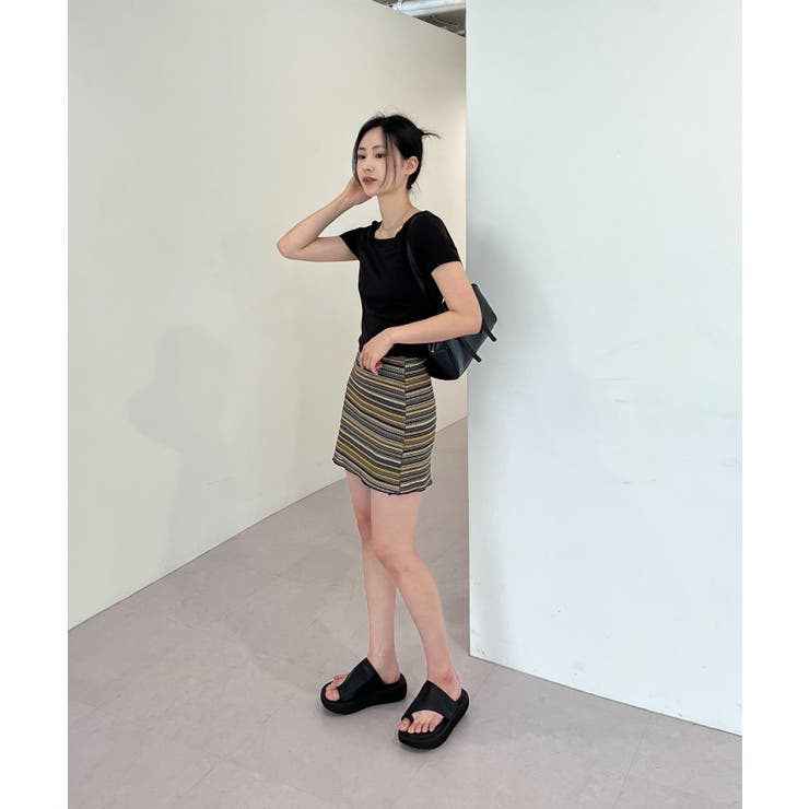 ヴィンテージストライプニットスカート | by muni:r | 詳細画像6 