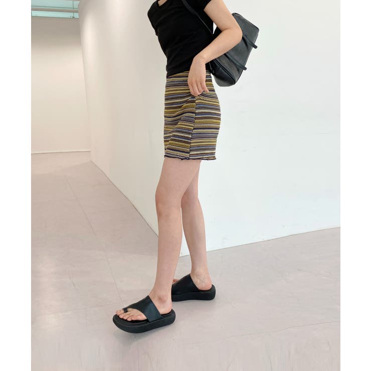 ヴィンテージストライプニットスカート | by muni:r | 詳細画像8 