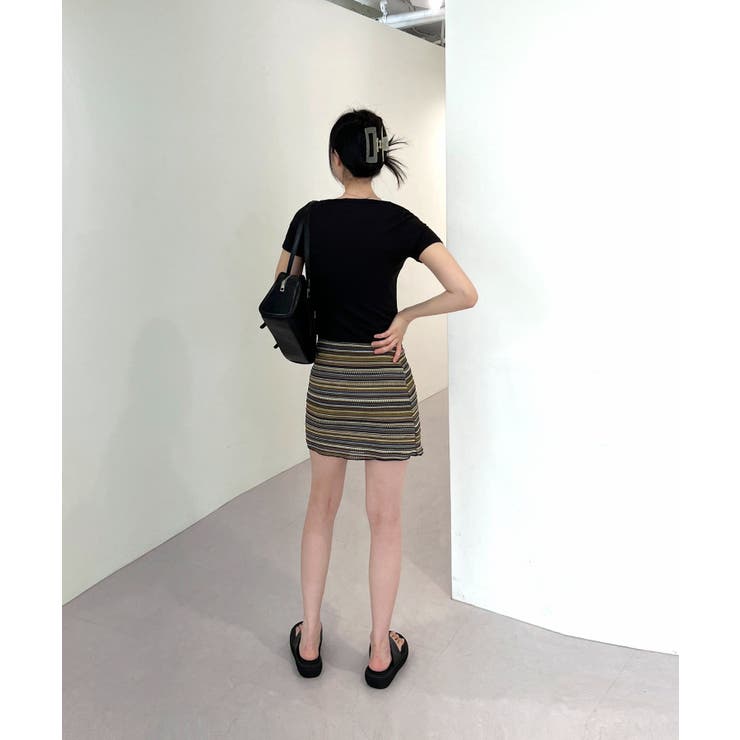 ヴィンテージストライプニットスカート | by muni:r | 詳細画像9 