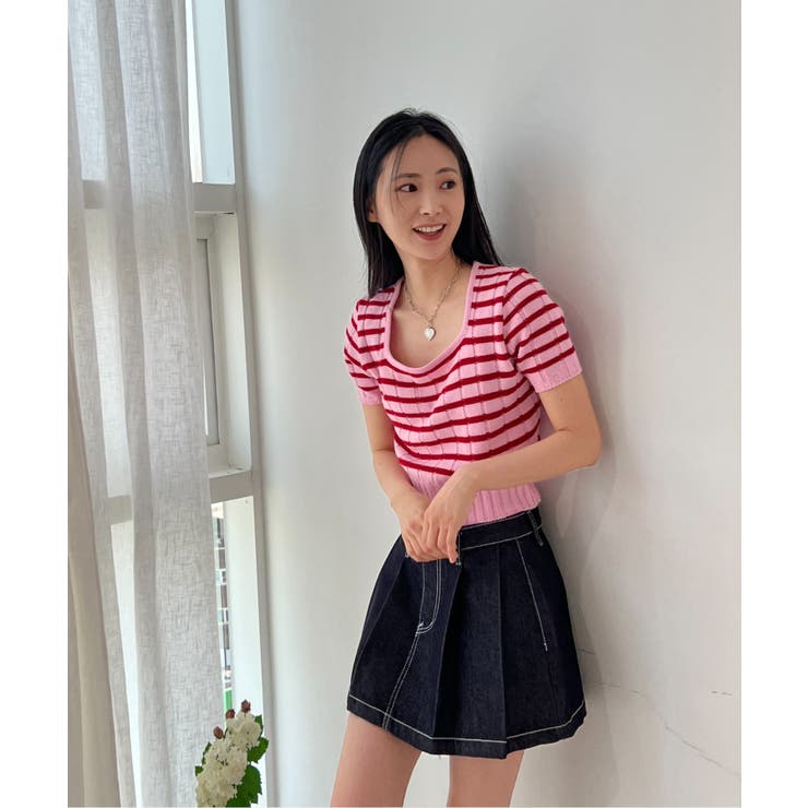 インディゴプリーツデニムスカート | by muni:r | 詳細画像8 