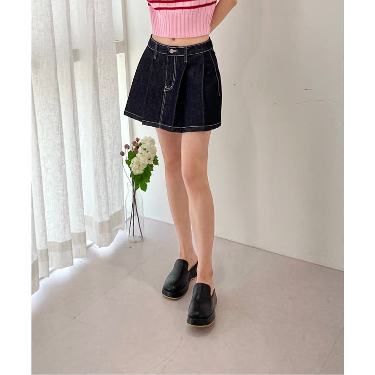 インディゴプリーツデニムスカート | by muni:r | 詳細画像9 