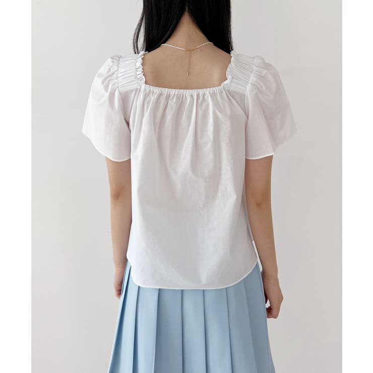 スクエアパフブラウス | by muni:r | 詳細画像18 