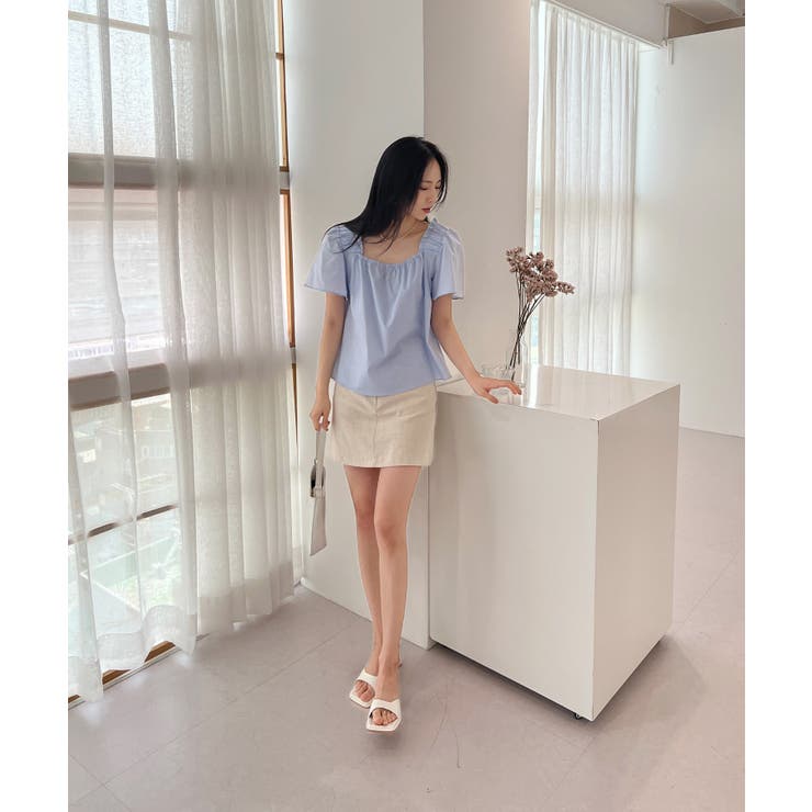 スクエアパフブラウス | by muni:r | 詳細画像21 