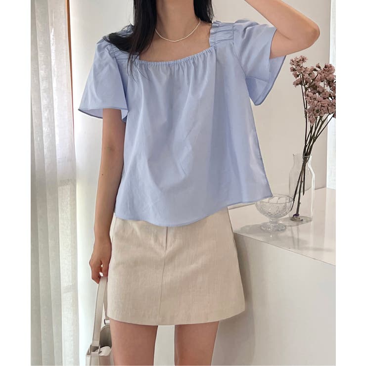 スクエアパフブラウス | by muni:r | 詳細画像31 